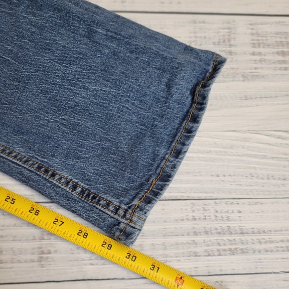 Levis‎ 527 Jeans Mens 36x30 Blue Low Rise Slim Bootcut Medium Wash Denim - Picture 8 of 9